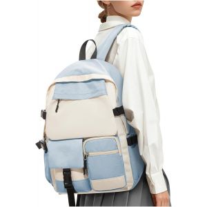 RFCBC-Sac a Dos Scolaire Fille Lycee Ados Sac à Dos Collège École Cartable Sac a Dos Ecole Daypack School Backpack Women Léger Sacs à Dos pour l'école 14 Pouces Sacs Ados Scolaires Garçon Bookbag - Neuf