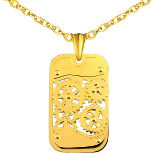 Trahoo-Feilok Collier De Chien Pour Hommes Avec Chaîne En Acier Inoxydable - Neuf