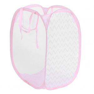 Hjlian Panier De Rangement Pliable Et Etanche De Grande Capacite Pour Vetements Et Linge De Salle De Bain (Onde Horizontale) - Neuf