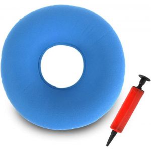 Kalanka-Tdcq Coussin Gonflable En Anneau,Coussin D Assise Gonflable, Coussin Rond Gonflable,Hémorroïdes Coussin,Donut Coussin (Bleu Clair) - Neuf