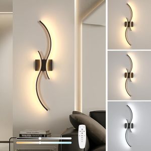 Subzonal-Led Applique Murale Int&eacute;rieure Dimmable, 32w 3600lm Led Applique Murale Dimmable Avec T&eacute;l&eacute;commande 3000k-6500k, 80cm Moderne Luminaire Mural Interieur Pour Chambre Salon Couloir Escalier, No - Neuf