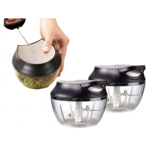 Hachoir &Agrave; Fruits Et L&eacute;gumes Manuel &Agrave; Ficelle (Lot De 2) - Neuf