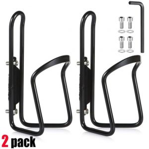 Lot De 2 Porte-Bidons, Supports De Porte-Bidons Légers En Alliage D'aluminium Pour Vélo Vtt (Trous Percés Requis) - Neuf