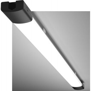 Néon Led 150Cm Réglette Led Connectée 45W 4950Lumen Blanc Froid 5000K Tube Néon,Ip65 Imperméable Luminaire Plafonnier Pour Atelier,Garage,Sous Sol,Bureau,Grand Magasin,Noir - Neuf