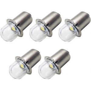 Upgrade Ampoules De Lampe De Poche Led P13.5s Prise De Base Ampoules Led Blanches 18v De Remplacement Pour Lampes De Torche De Lampe De Poche De Phare, Sans Polarit&eacute; (Lot De 5) - Neuf