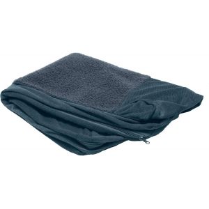 Housse De Rechange En Sherpa Et Chenille Pour Lit De Style Sofa Pour Chien Bleu Orion, Taille L - Neuf