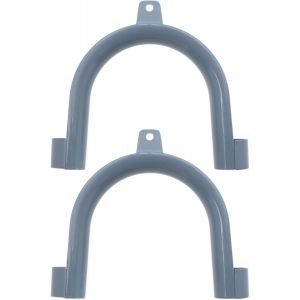 2Pcs Crochet De Tuyau Sortie De Vidange Guide De Tuyau De Vidange En Forme De U Support De Tuyau En Plastique Pour Machines À Laver Et Lave-Vaisselle Diamètre Extérieur 20Mm À 25Mm - Neuf