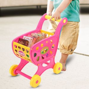 Chariot De Courses Pour Enfants Et Tout-Petits, Jouet Pour Enfants, Jeu De Simulation, Chariot D'epicerie - Neuf