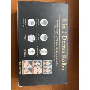 Derma Roller 6 En 1 Kit Rouleau Micro Aiguilles Régénération Peau - Neuf