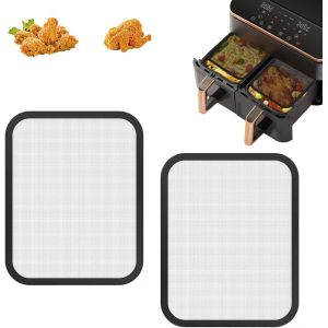 Nouvelhorizonstore-Protection Anti-&Eacute;claboussures En Acier Inox Pour Cosori Airfryer 8,5 L/Dual Blaze Twinfry 10l, Couvercle Anti Projection &Agrave; Mailles Fines Grille Anti Projection Compatible Avec Coso - Neuf