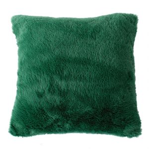 Coussin D&eacute;coratif Imitation Fourrure Toucher Ultra Doux - Neuf