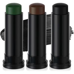 Kalanka-3pi&egrave;ces Kit De Camouflage Peinture Visage, 90g Crayon Visage Et Corporel En B&acirc;ton, Camouflage De Faciale De Couleurs D&iquest;Arm&eacute;e, Maquillage De Peinture Corporel D'halloween - Neuf