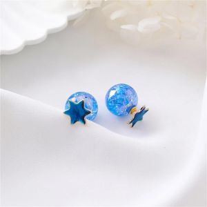 &Agrave; La Mode Femmes Fille Oreille Clou Boucles D'oreilles D&eacute;coration Bijoux Accessoire (&Eacute;toile) - Neuf