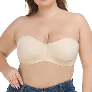Soutien-Gorge Sans Bretelles, Et Lisse, Antidérapant, Grande Taille, Pour Mariage Sous-Vêtement Ski Soutien Gorge Armature Sans Bretelle Allaitement Xxxl Minimiseur Coton Brassiere De - Neuf
