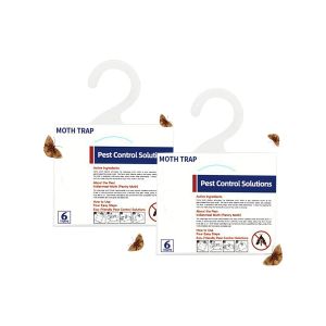 Lot de 2 plaques de glu &agrave; ph&eacute;romones pour pi&eacute;ger les mites des v&ecirc;tements et des aliments - Neuf