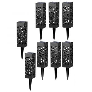 Lot De 8 Lampes Solaires Led &Eacute;tanches Pour All&eacute;e De Jardin, Lampe D&eacute;corative Ext&eacute;rieure - Neuf