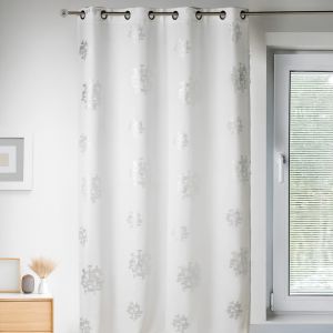 Rideau D'ameublement Imprim&eacute;s Motifs Argent - Neuf