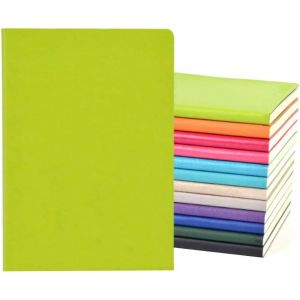 KAXDL-4 Pcs Carnet Ligné/Cahier Medium A5 Journal-Papier De Qualité Supérieure-Carnet De Notes À Couverture Souple Notebook Classique 128 Pages 9 Couleurs Aléatoires - Neuf