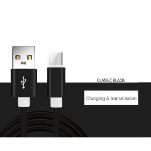 Aour-Câble De Chargement Usb Vers Type C 5a, Câble De Données En Nylon Pour Iphone Xiaomi Huawei Samsung Oppo Poco Type C-0.25m For Iphoneblack - Neuf