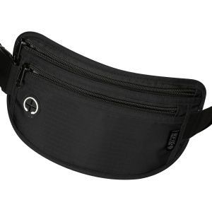 NSIECD-Theft Protection Banana with RFID, Men's and Women's Waterproof Belt Bag, Ideal for Travel, Sport, Festival, Concealed Wallet, Secure Passport Pouch, Grey - Neuf