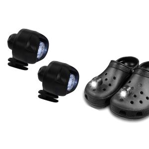 Lot De 2 Lampes Led Rechargeables Pour Chaussures, Avec 3 Modes D'&eacute;clairage, Compatibles Avec Les Crocs Et Autres Chaussures. - Neuf