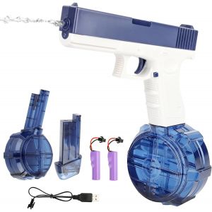 Kal-Pistolet A Eau Électrique, Puissant Pistolet À Eau, Fusils À Eau Longue Portée, Batterie Rechargeable Par Usb,Pistolet À Eau Longue Portée Pour Jouet Aquatique De Fête D'été, La Piscine Et La Pla - Neuf