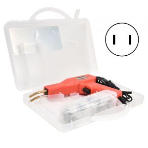 HJLIAN Poste a souder plastique portatif, machine multifonctionnelle pour reparation de pare-chocs de voiture en PVC, prise americaine rouge 110 V - Neuf