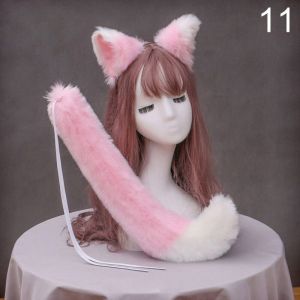Costume De Cosplay Animal Renard Loup Oreilles Queue Ensemble Épingle À Cheveux Peluche - Neuf