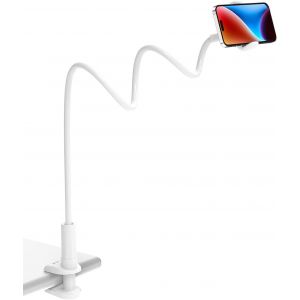 Ryone Support T&eacute;l&eacute;phone Avec Col De Cygne De, Support De T&eacute;l&eacute;phone Pliable Rotation 360&deg; R&eacute;glable Pour Iphone Series/Samsung/Huawei/Google Pixel Et Plus 76 Cm De Longueur Totale - Neuf