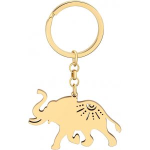Kal-Emaille El&eacute;phant Porte-Cl&eacute;s Cute El&eacute;phant Porte-Cl&eacute;s Pour Les Femme Filles Sac Accessoires De Voiture - Neuf