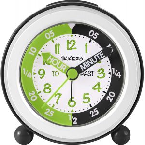 KAL-Réveil Avec Cadran Blanc, Noir Et Vert Tkac005 - Neuf