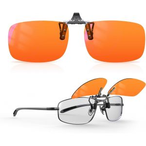 Kalanka-Lunettes &Agrave; Clipser Fl-Rose Contre La Migraine, Lunettes De Sensibilit&eacute; &Agrave; La Lumi&egrave;re Pour L'&eacute;blouissement/Photophobie Des Led Fluorescentes - Neuf