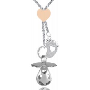 &reg; Collier Appeleur D'anges, Bola De Grossesse, Sautoir Avec T&eacute;tine, Longueur R&eacute;glable - Neuf