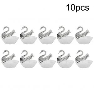 Hjlian Lot De 10 Boites A Bonbons En Plastique En Forme De Cygne Pour Cadeaux De Mariage - Neuf