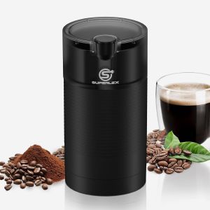 Cmws-Moulin À Café Électrique 150w Moulin À Épices Avec Lames En Acier Inoxydable Coffee Grinder Compact Pour Grains De Café Noix Graines Herbes Facile À Nettoyer Idéal Pour Maison Bureau - Neuf