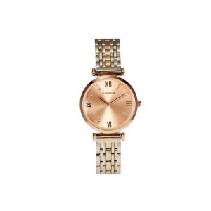 Montre &Agrave; Quartz En Acier Inoxydable Avec Chiffres Romains, &Eacute;tanche Jusqu'&agrave; 30 M, Pour Femme - Neuf