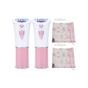 &Eacute;pilateur 2 Pi&egrave;ces Pour L'&eacute;pilation Du Visage Et Du Corps Avec Lumi&egrave;re Led Et Brosse De Nettoyage - Neuf