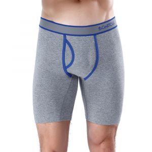 Boxer En Coton À Mouche,Sous-Vêtements À Jambes Longues Pour Hommes,Short,Grande Taille Et Culotte,Marque De Luxe,Style 2024 -B14 Light Gris-Xxl - Neuf