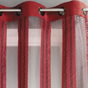 Voilage En Organza Rayures Verticales - Neuf