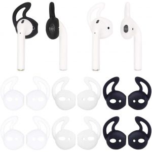 KALANKA-6 Paires Skin Compatible avec AirPods, Crochet d'oreille Rempla&ccedil;able en Silicone Souple, Antid&eacute;rapant et Anti-Perte, Accessoire de l'&Eacute;couteur,Multicolore - Neuf
