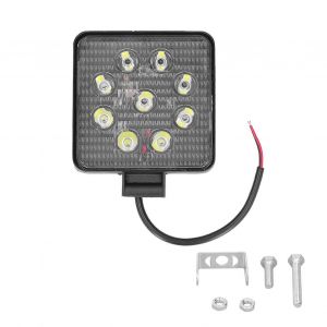 27W 9LED Lampe de travail 2700LM Projecteur Led Off Road Light Projecteur Modifié Universel Voiture - Neuf