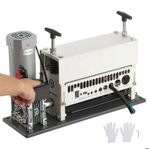 Machine Automatique pour D&eacute;nuder les C&acirc;bles &Eacute;lectriques-Duoku-Adapt&eacute;e aux Fils de 1,5 &agrave; 40 mm, &Eacute;quip&eacute;e d'un Moteur de 370 W - Neuf