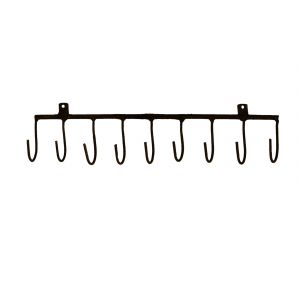 Portant avec pat&egrave;res en m&eacute;tal brut - Neuf