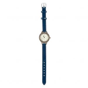 Bracelet En Cuir Pu À La Mode Montre À Quartz Femmes Montres-Bracelets Analogiques Féminines Bracelet Bleu - Neuf
