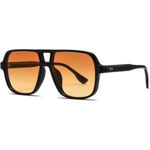 Lunettes De Soleil Rétro Années 70 Pour Homme Et Femme - Verres Carrés Teintés Surdimensionnés Vintage Pour Femme - Lunettes De Soleil Tendance Pour Protection Uv400 - Neuf
