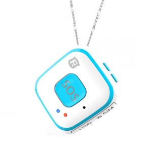 Traceur GPS Mini Necklace GSM WiFi SOS Position Rapide Faible Consommation Bleu YONIS - Neuf