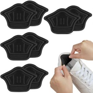 Coussinets De Talon, 4 Paires De Coussinets Auto-Adhésifs, Semelles Intérieures Antidérapantes Pour Éviter Les Frottements Et Les Ampoules (5 Mm, Noir) - Neuf