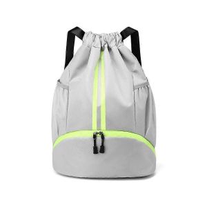 Sac &agrave; dos unisexe &agrave; cordon,sac de sport imperm&eacute;able,sac de sport durable avec compartiment &agrave; chaussures,pour le sport - Neuf