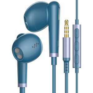 KALANKA-Ecouteurs Filaire pour Xiaomi Redmi Note 11s 11 Note 13 Pro 12 Pro Redmi 10,&Eacute;couteurs Intra-Auriculaires Oreillettes Filaires avec Micro Anti-Bruit Casque pour Samsung A05S A15 A14 A23 A25 A0 - Neuf