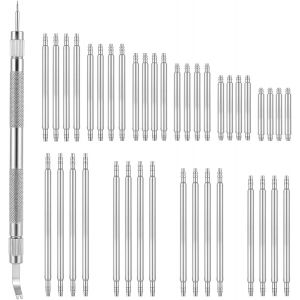 Kal-Lot De 41 Outils Pour Barrettes À Ressort De Montre - Avec Barrettes À Ressort En Acier Inoxydable - Kit De Rechange Pour Broches De Bracelet De Montre (8 À 26 Mm) - Neuf